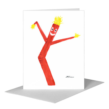 WWIBUG - Red, Greeting Card (#8787A) A2 Card Front, www.printedcanvas.com