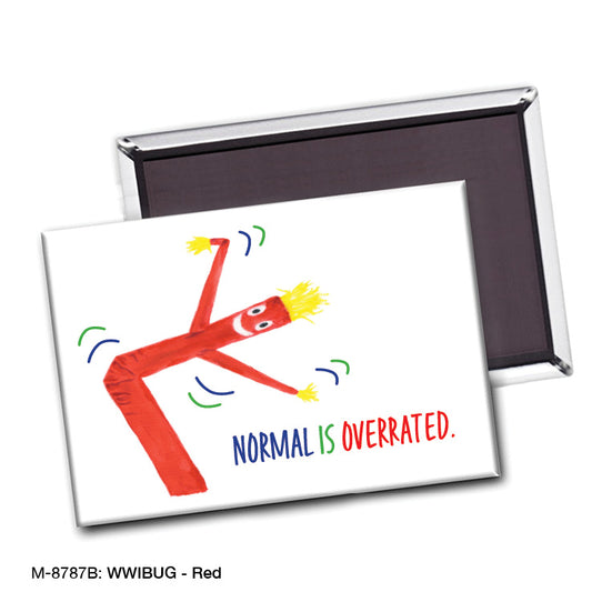WWIBUG - Red, Magnet (M-8787B), front, printedcanvas.com