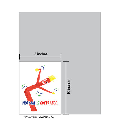 WWIBUG - Red, Card Board (8787BA)