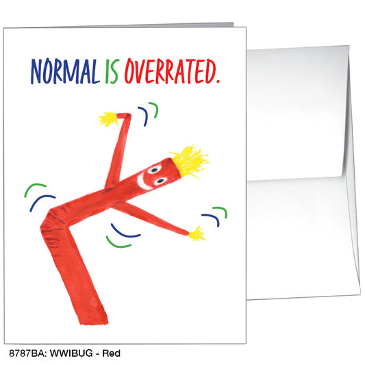 WWIBUG - Red, Greeting Card (8787BA), A2 Card Front, www.printedcanvas.com
