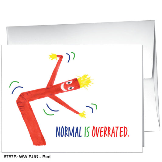 WWIBUG - Red, Greeting Card (#8787B), A2 Card Front, www.printedcanvas.com