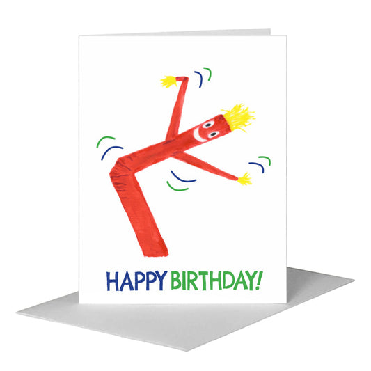 WWIBUG - Red, Greeting Card (#8787CA) A2 Card Front, www.printedcanvas.com