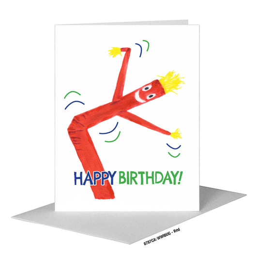 WWIBUG - Red, Greeting Card (#8787CA)