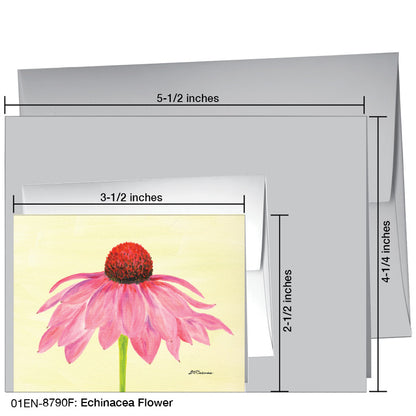 Echinacea Flower, Greeting Card (8790F), Enclosure Card, www.printedcanvas.com