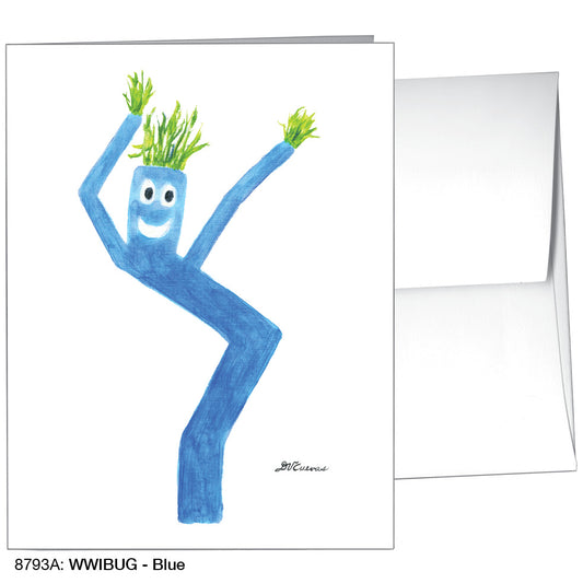 WWIBUG - Blue, Greeting Card (#8793A)