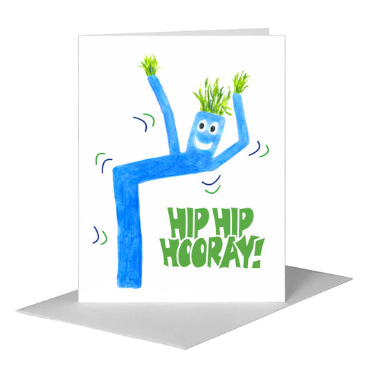WWIBUG - Blue, Greeting Card (#8793B) A2 Card Front, www.printedcanvas.com