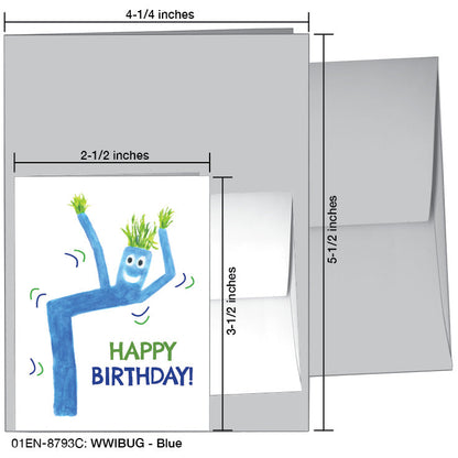 WWIBUG - Blue, Greeting Card (8793C), Enclosure Card, www.printedcanvas.com