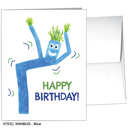 WWIBUG - Blue, Greeting Card (8793C), A2 Card Front, www.printedcanvas.com