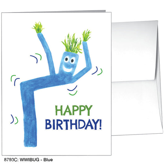 WWIBUG - Blue, Greeting Card (8793C), A2 Card Front, www.printedcanvas.com