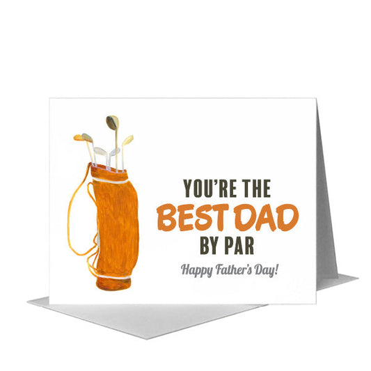 Golf Bag, Greeting Card (#8794B) A2 Card Front, www.printedcanvas.com