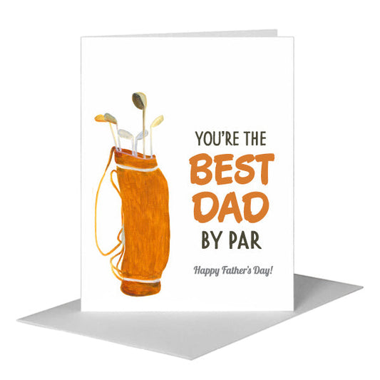 Golf Bag, Greeting Card (#8794BA) A2 Card Front, www.printedcanvas.com