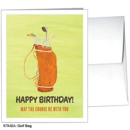 Golf Bag, Greeting Card (#8794EA)