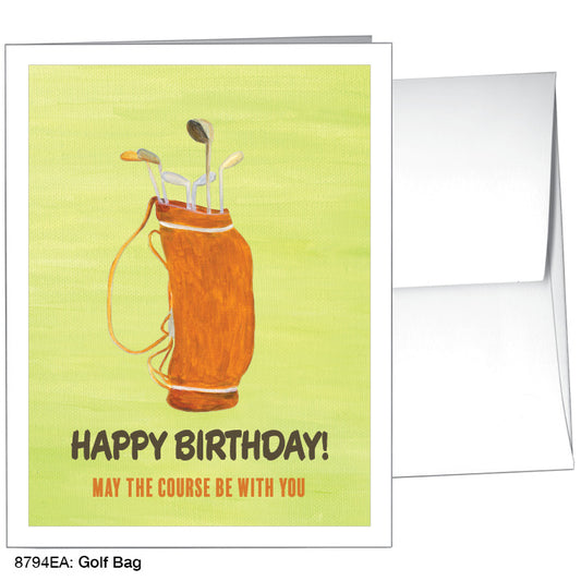 Golf Bag, Greeting Card (#8794EA)