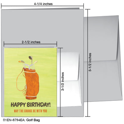 Golf Bag, Greeting Card (#8794EA)