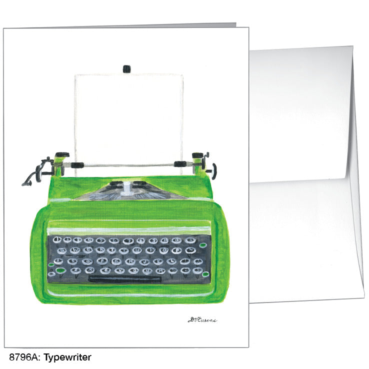 Typewriter, Greeting Card (8796A), A2 Card Front, www.printedcanvas.com