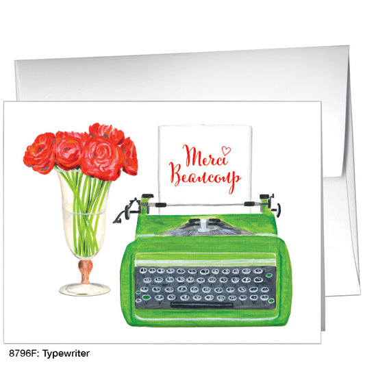 Typewriter, Greeting Card (8796F)