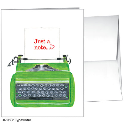 Typewriter, Greeting Card (#8796G), A2 Card Front, www.printedcanvas.com