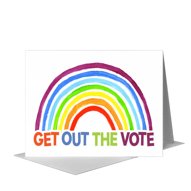 Vote, Greeting Card (#8799A) A2 Card Front, www.printedcanvas.com