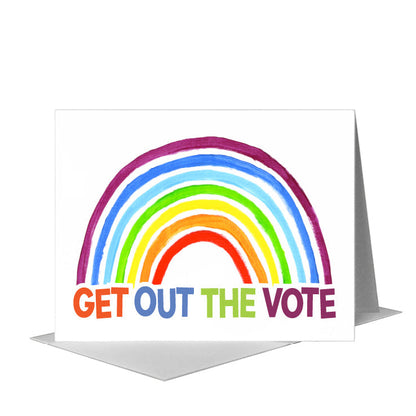 Vote, Greeting Card (#8799A) A2 Card Front, www.printedcanvas.com