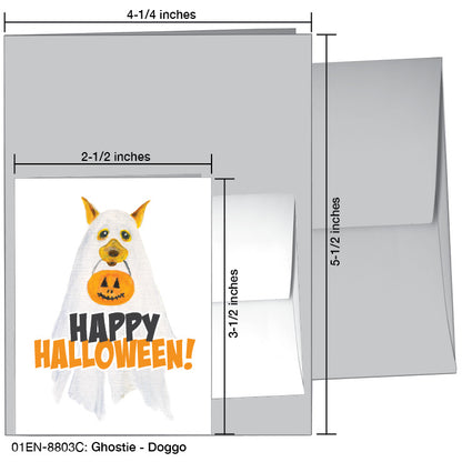 Ghostie Doggo, Greeting Card (#8803C), Enclosure Card, www.printedcanvas.com