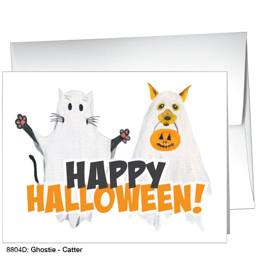 Ghostie Catter, Greeting Card (#8804D)
