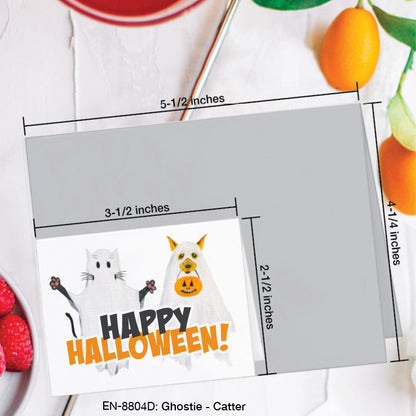 Ghostie Catter, Greeting Card (#8804D), Enclosure, www.printedcanvas.com