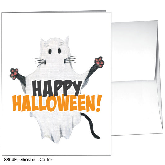 Ghostie Catter, Greeting Card (#8804E)