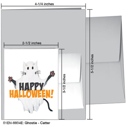 Ghostie Catter, Greeting Card (#8804E), Enclosure Card, www.printedcanvas.com