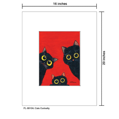 Cats Curiosity, Print (#8810A), Printe Matted, www.printedcanvas.com