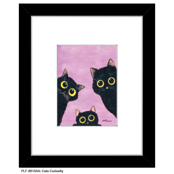 Cat Curiosity, Print (#8810AA) - Printed Canvas