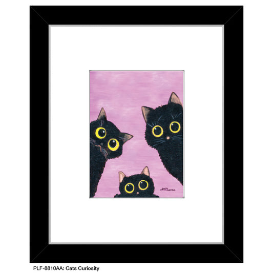 Cat Curiosity, Print (#8810AA) - Printed Canvas