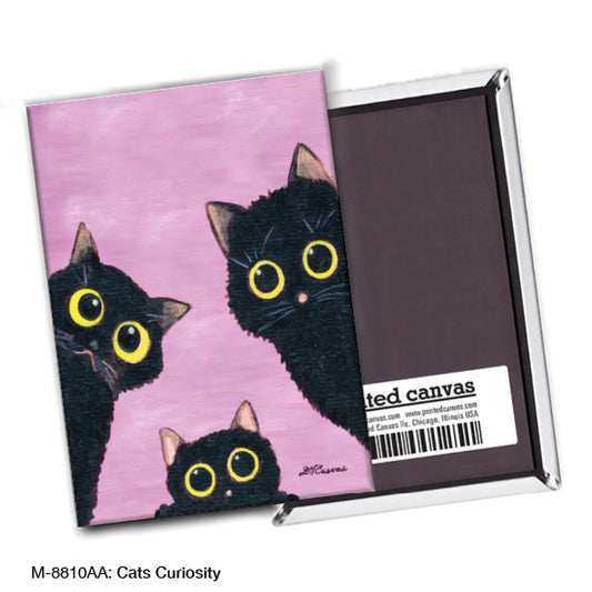 Cats Curiosity, Magnet (M-8810AA), front, printedcanvas.com