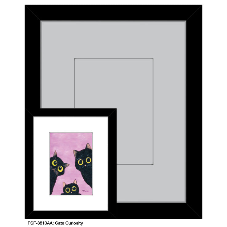 Cat Curiosity, Print (#8810AA) - Printed Canvas