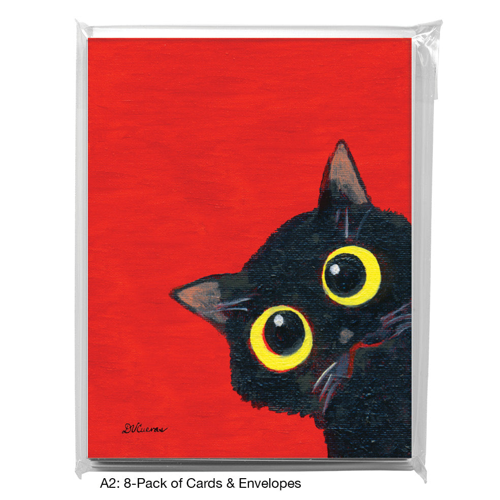 Cats Curiosity, Greeting Card (8810B), 8-Pack, www.printedcanvas.com