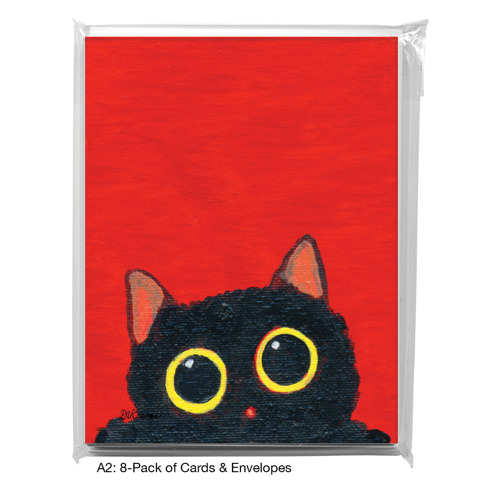 Cats Curiosity, Greeting Card (8810C), 8-Pack, www.printedcanvas.com