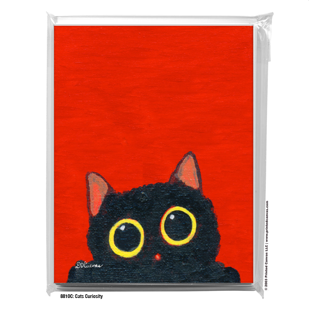 Cats Curiosity, Greeting Card (#8810C), 8-Pack, www.printedcanvas.com