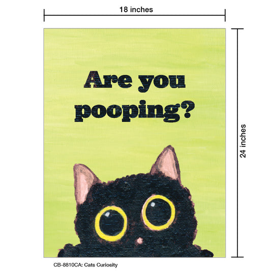Cats Curiosity, Card Board (8810CA), Card Board: 18x24, printedcanvas.com