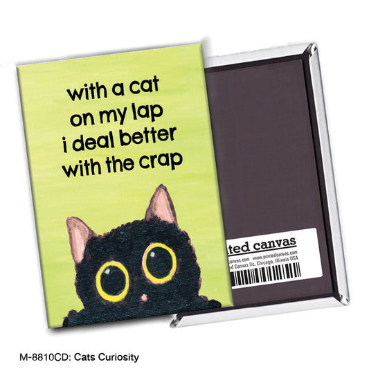 Cats Curiosity, Magnet (M-8810CD), front, printedcanvas.com