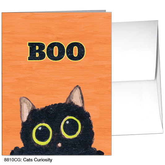 Cats Curiosity, Greeting Card (#8810CG), Front, www.printedcanvas.com