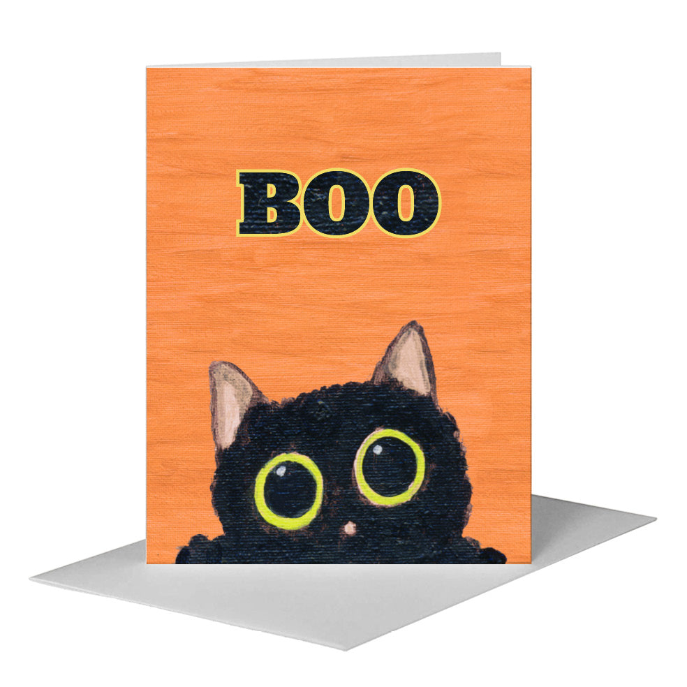 Cats Curiosity, Greeting Card (#8810CG), A2 Card Front, www.printedcanvas.com