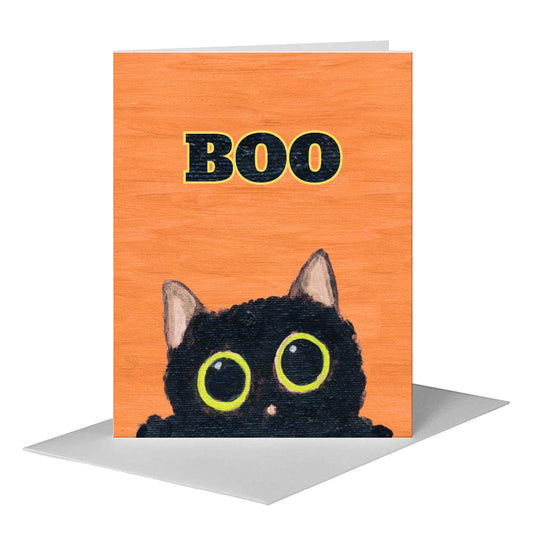 Cats Curiosity, Greeting Card (#8810CG) A2 Card Front, www.printedcanvas.com