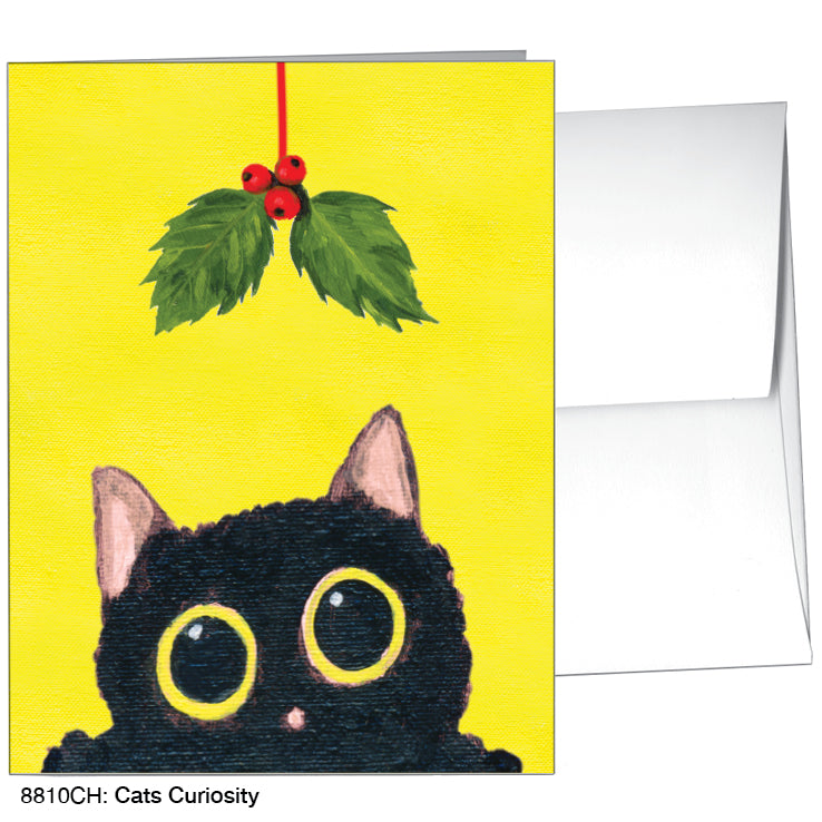 Cats Curiosity, Greeting Card (#8810CH), A2 Card, www.printedcanvas.com