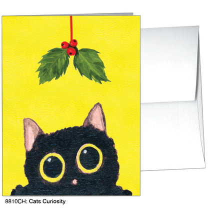 Cats Curiosity, Greeting Card (#8810CH), A2 Card, www.printedcanvas.com