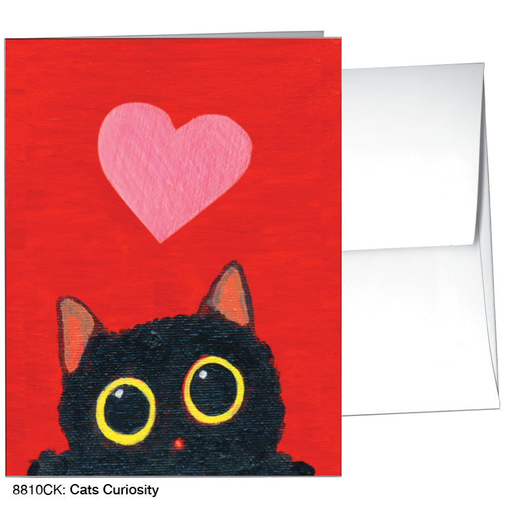 Cats Curiosity, Greeting Card (#8810CK), A2 Card, www.printedcanvas.com