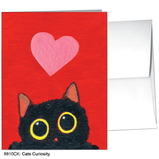 Cats Curiosity, Greeting Card (#8810CK), A2 Card, www.printedcanvas.com