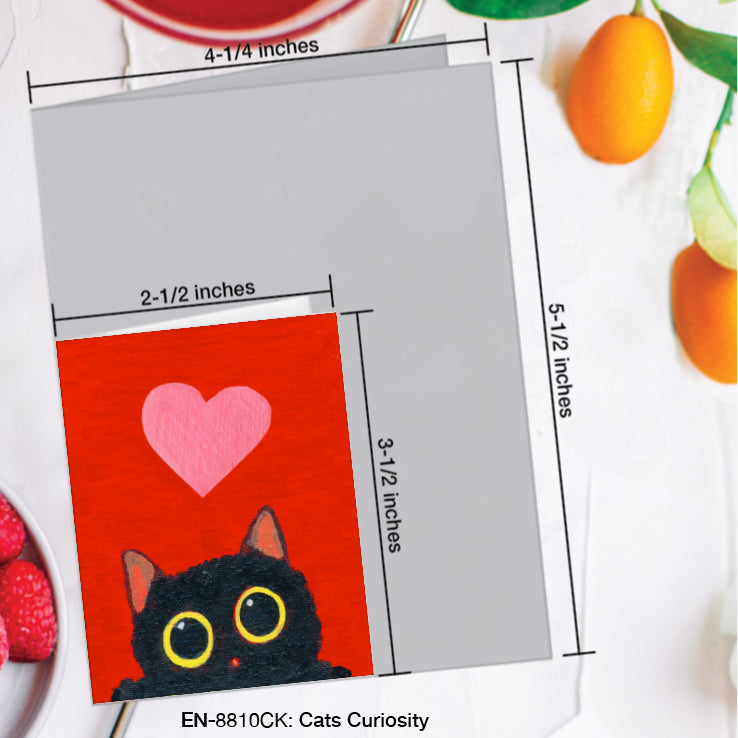 Cats Curiosity, Greeting Card (#8810CK)