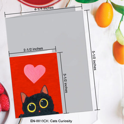 Cats Curiosity, Greeting Card (#8810CK)