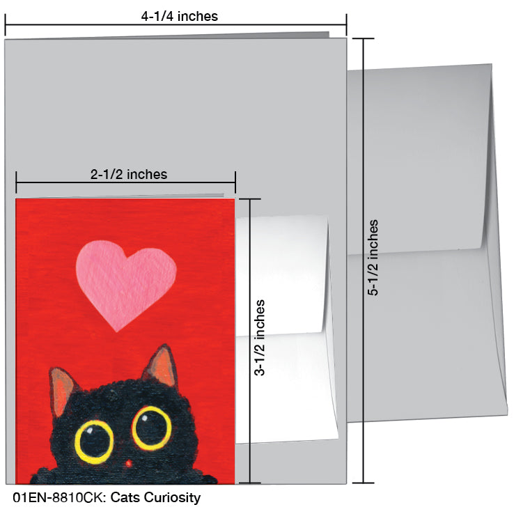 Cats Curiosity, Greeting Card (#8810CK)