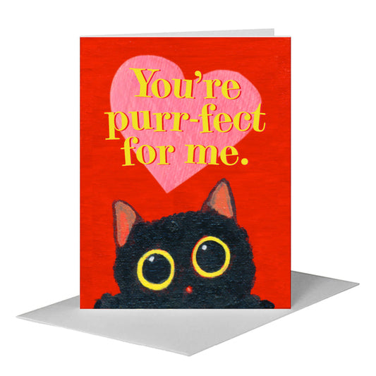 Cats Curiosity, Greeting Card (#8810CM) A2 Card Front, www.printedcanvas.com
