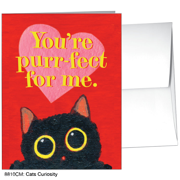 Cats Curiosity, Greeting Card (#8810CM), A2 Card, www.printedcanvas.com